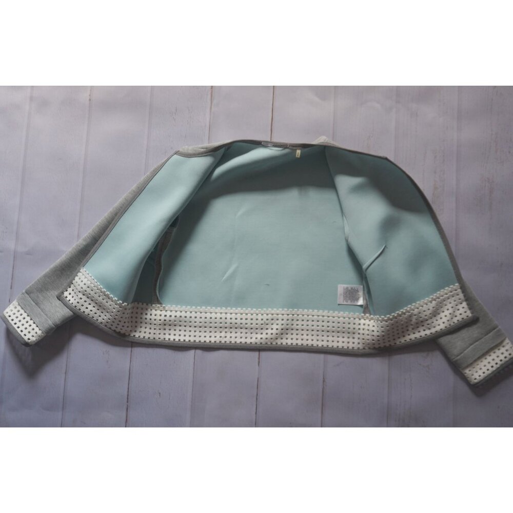 Tahari Women Gray Larissa Open Crop Jacket- Size XS - Picture 5 of 8